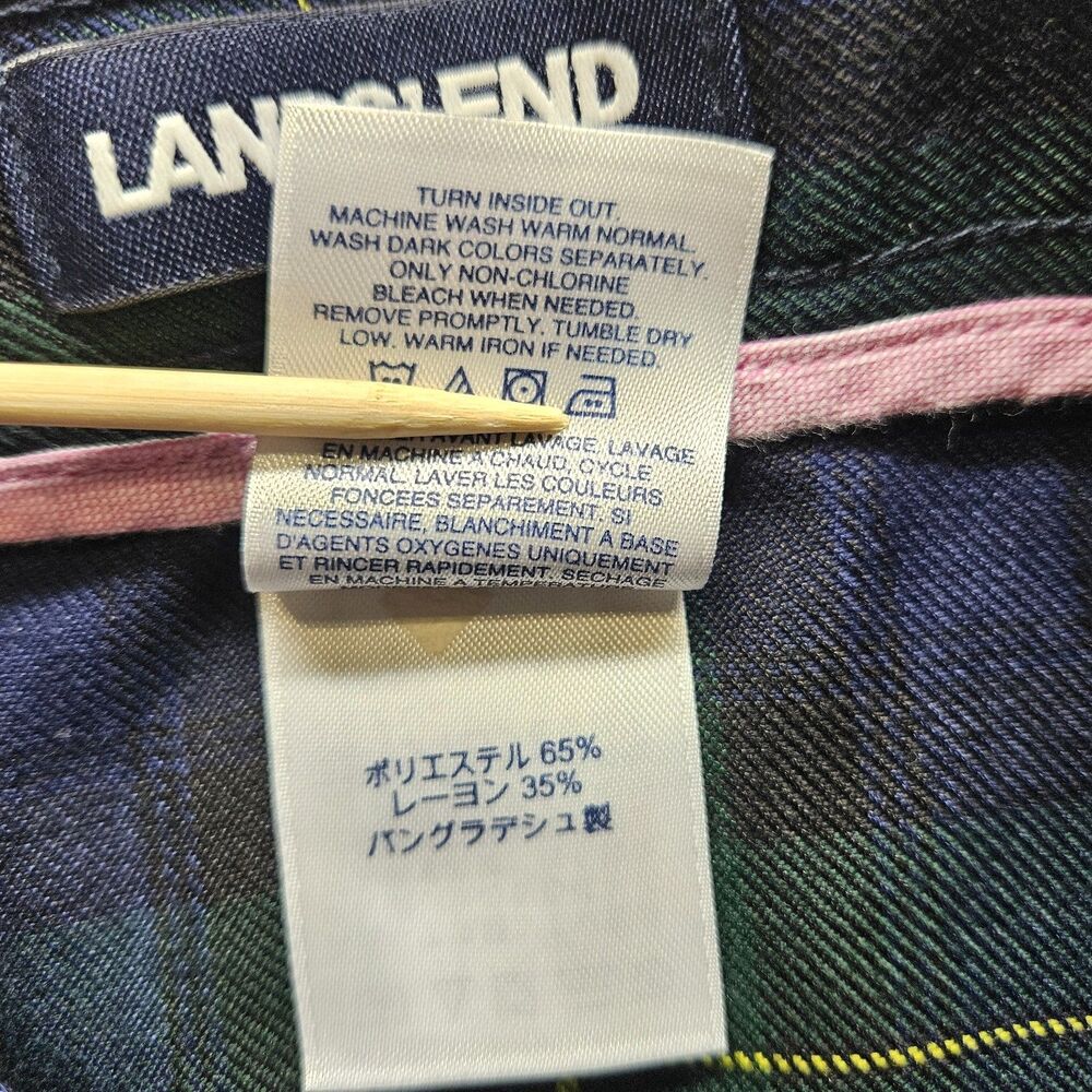 Lands End Womens Uniform Skirt Size 6 Plaid Knee Length School Girl Academia - Picture 10 of 11